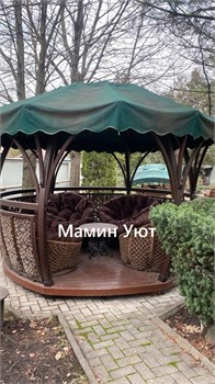 Фото изготовленных подушек на садовую мебель 4643