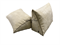 Подушка клиновидная  треугольная бежевый велюр 4527