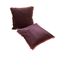 Декоративная подушка 40х40. Бордовый велюр 4546
